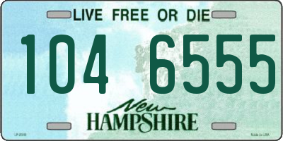 NH license plate 1046555