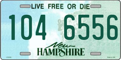 NH license plate 1046556