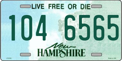 NH license plate 1046565