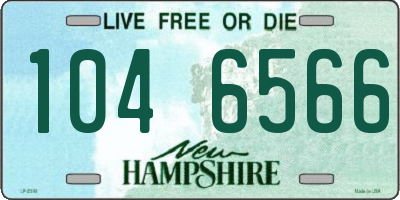 NH license plate 1046566