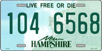 NH license plate 1046568