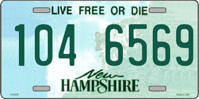 NH license plate 1046569