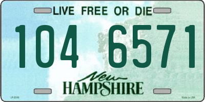 NH license plate 1046571