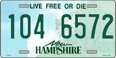 NH license plate 1046572
