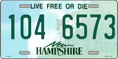 NH license plate 1046573