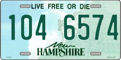 NH license plate 1046574