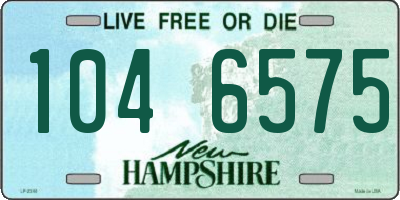 NH license plate 1046575