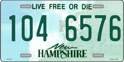 NH license plate 1046576