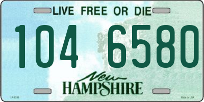NH license plate 1046580