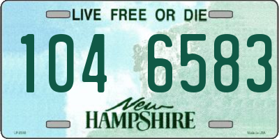 NH license plate 1046583