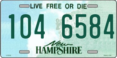 NH license plate 1046584