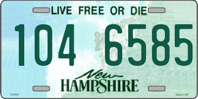 NH license plate 1046585