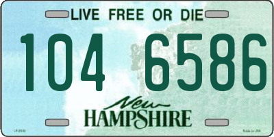 NH license plate 1046586