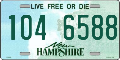 NH license plate 1046588