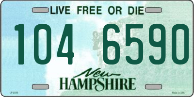 NH license plate 1046590