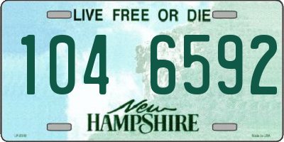 NH license plate 1046592