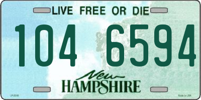 NH license plate 1046594