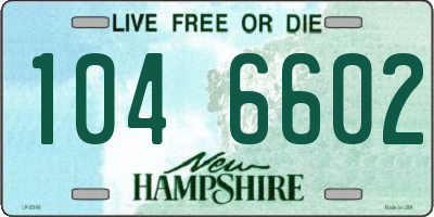 NH license plate 1046602