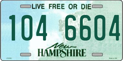 NH license plate 1046604