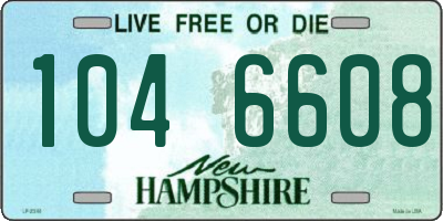 NH license plate 1046608