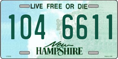 NH license plate 1046611