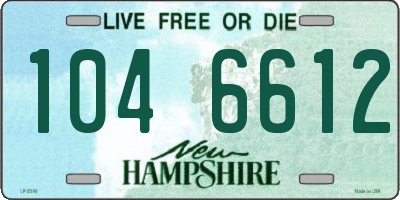 NH license plate 1046612