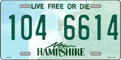NH license plate 1046614