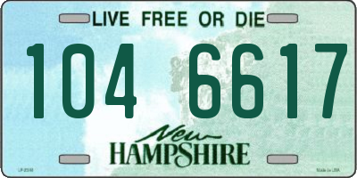 NH license plate 1046617