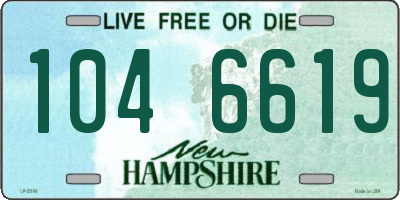 NH license plate 1046619