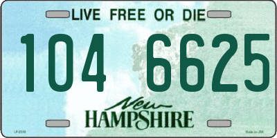 NH license plate 1046625