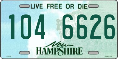 NH license plate 1046626