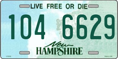NH license plate 1046629