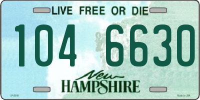 NH license plate 1046630