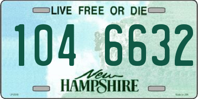 NH license plate 1046632