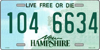 NH license plate 1046634