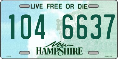 NH license plate 1046637