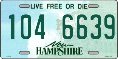 NH license plate 1046639