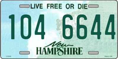 NH license plate 1046644