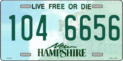 NH license plate 1046656