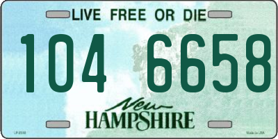 NH license plate 1046658