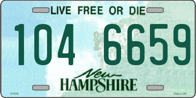 NH license plate 1046659