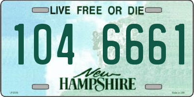 NH license plate 1046661