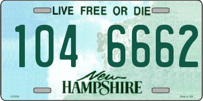 NH license plate 1046662