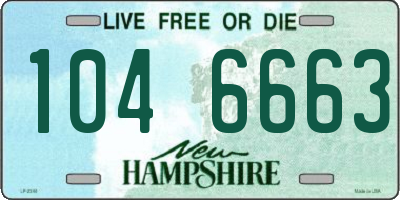 NH license plate 1046663