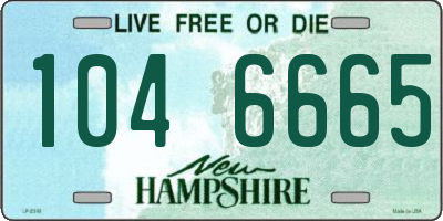 NH license plate 1046665