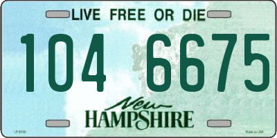 NH license plate 1046675