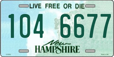NH license plate 1046677