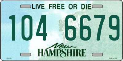 NH license plate 1046679