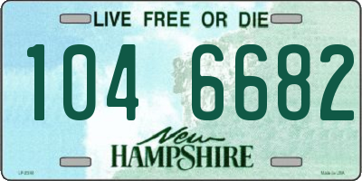 NH license plate 1046682