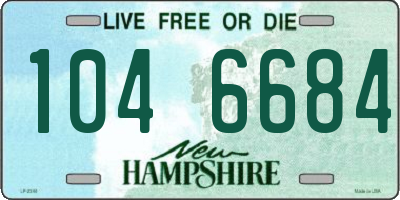 NH license plate 1046684